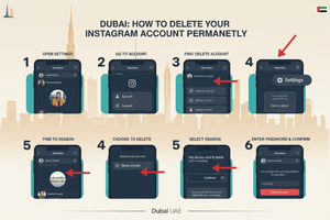 How to Delete Instagram Account in Dubai UAE