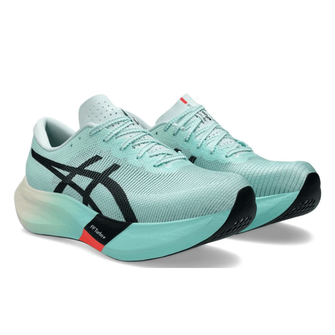 ASICS Metaspeed Edge Paris Illuminate Mint Black running shoes upper detail