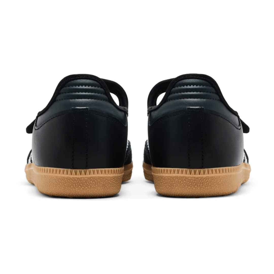Adidas Samba Jane Black White Gum sneakers heel view