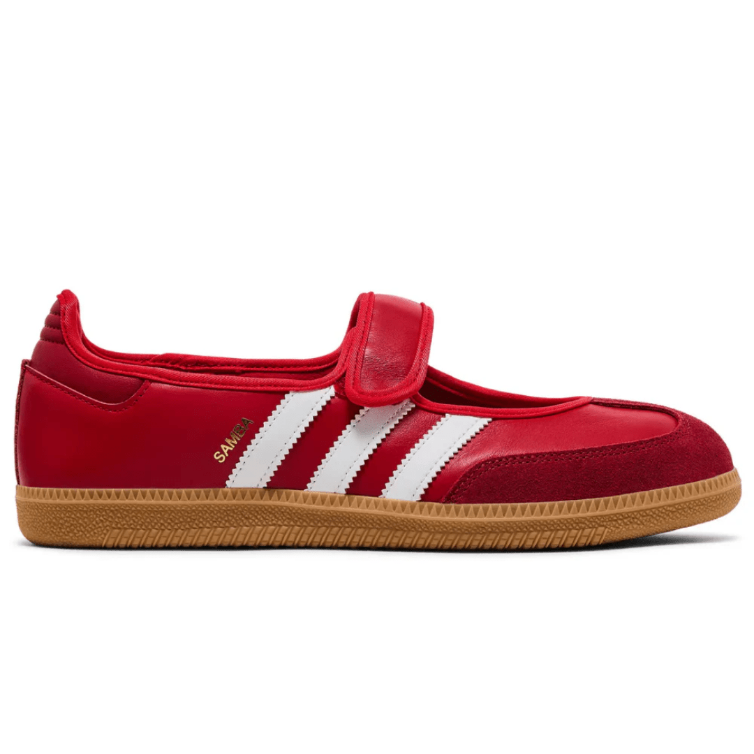 Adidas Samba Jane Scarlet Gum sneakers side profile