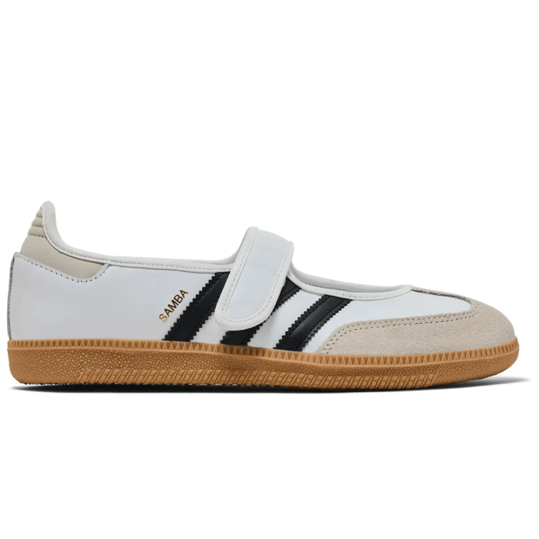 Adidas Samba Jane White Black Gum sneakers side profile