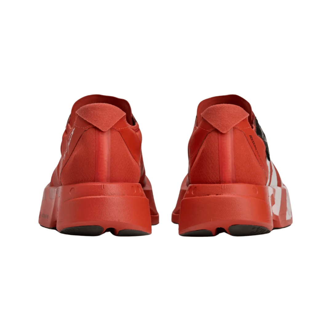 adidas Y-3 Adios Pro 4 Orange Orbit Grey sneakers heel view