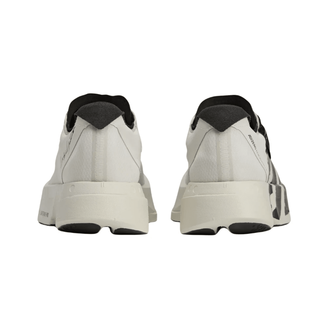 adidas Y-3 Adizero Adios Pro 4 Beige Orbit Grey sneakers heel view