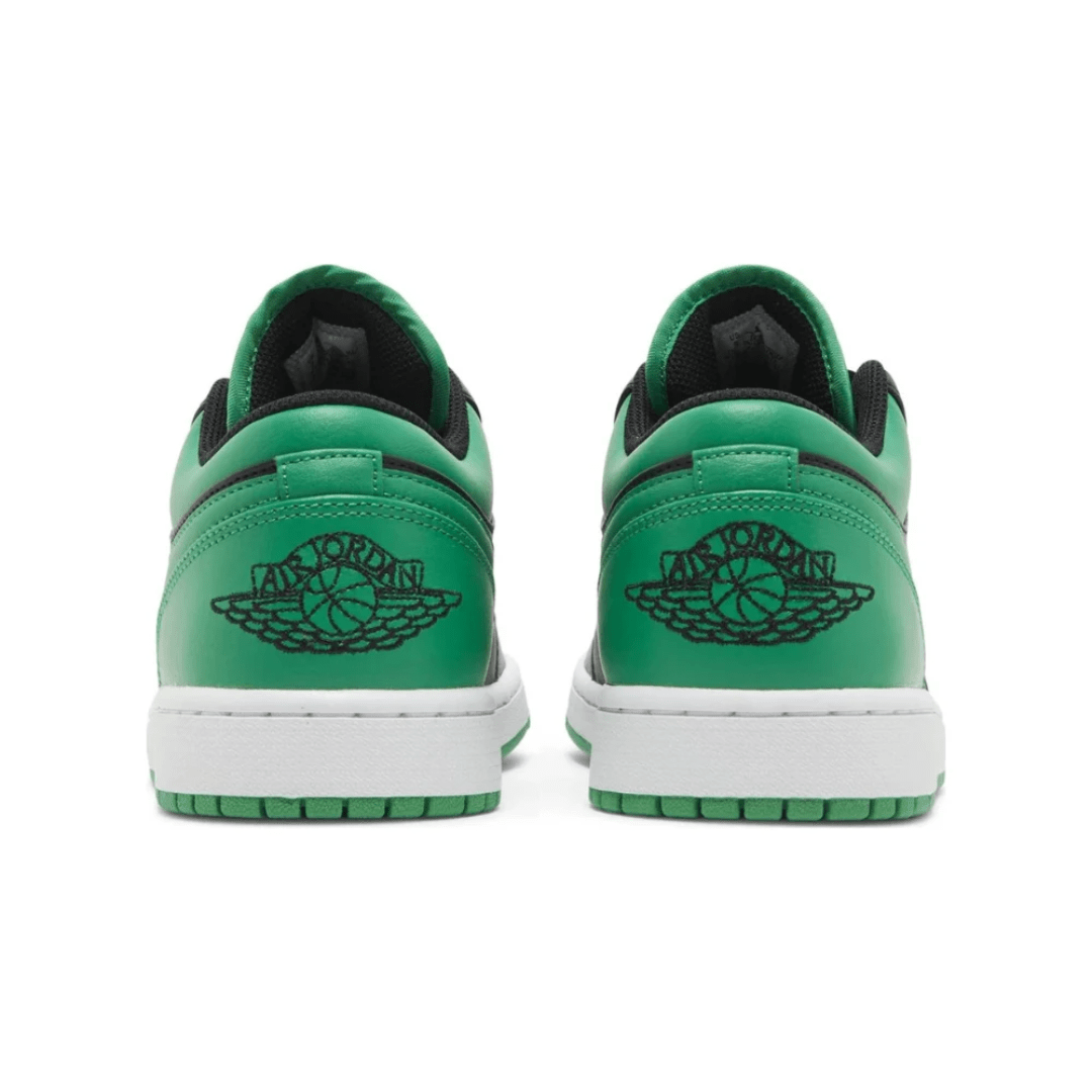 Air Jordan 1 Low Black Lucky Green sneakers toe box