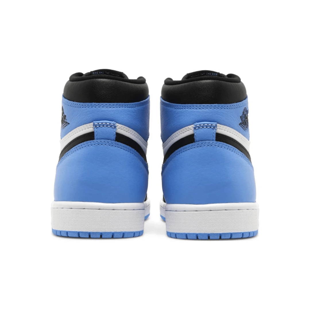 Air Jordan 1 Retro High OG UNC Toe sneakers heel view