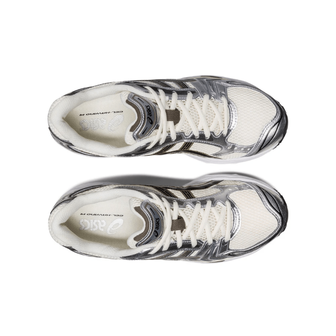 ASICS Gel-Kayano 14 Silver Cream sneakers upper detail