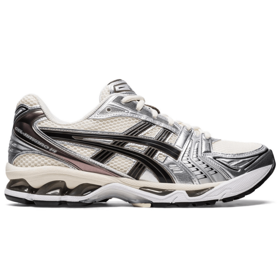 ASICS Gel-Kayano 14 Silver Cream sneakers side profile