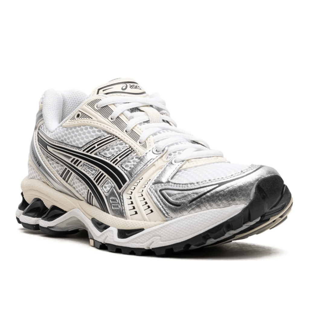 ASICS Gel-Kayano 14 White Midnight sneakers heel view