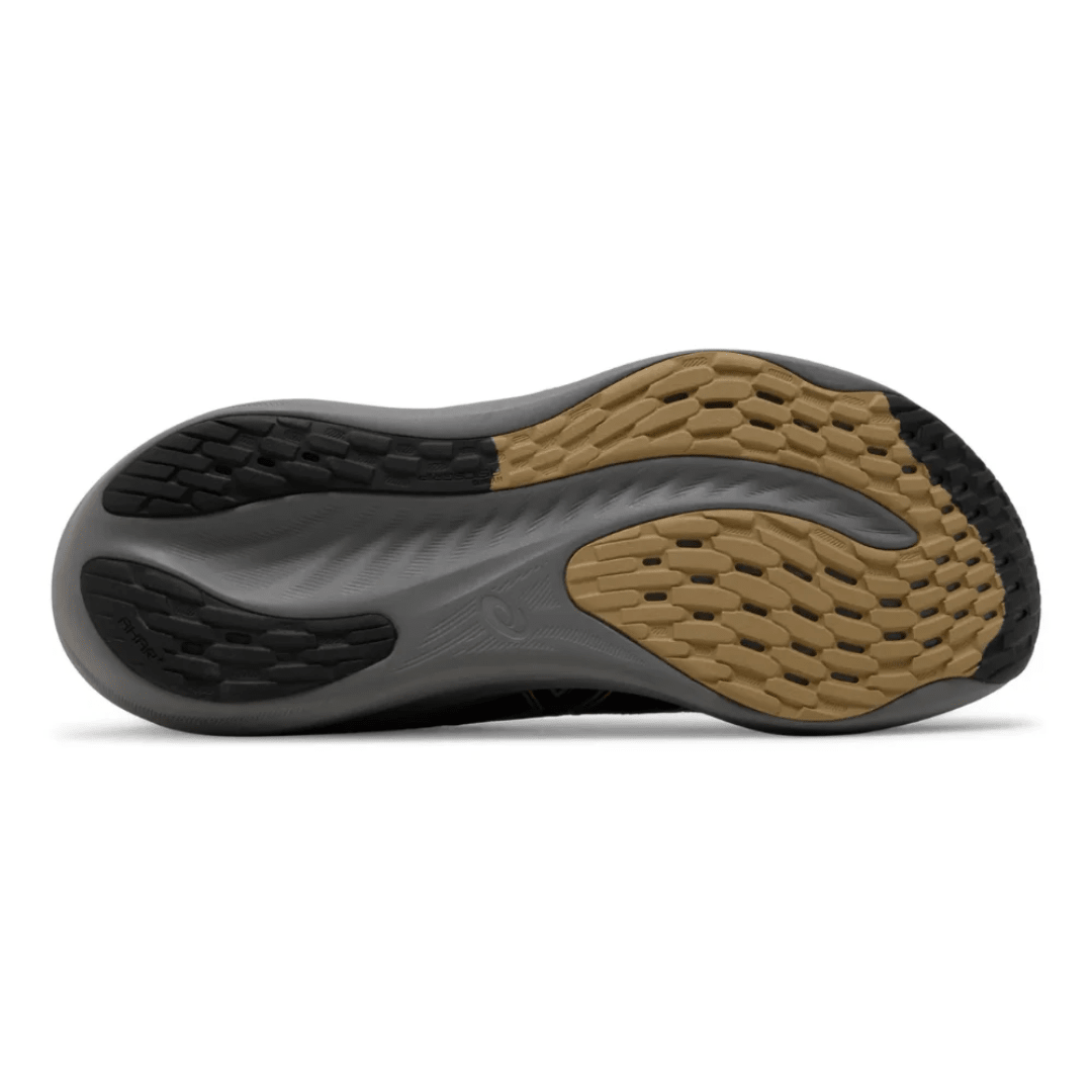 ASICS Gel-Nimbus 26 Platinum Black Champagne running shoes outsole
