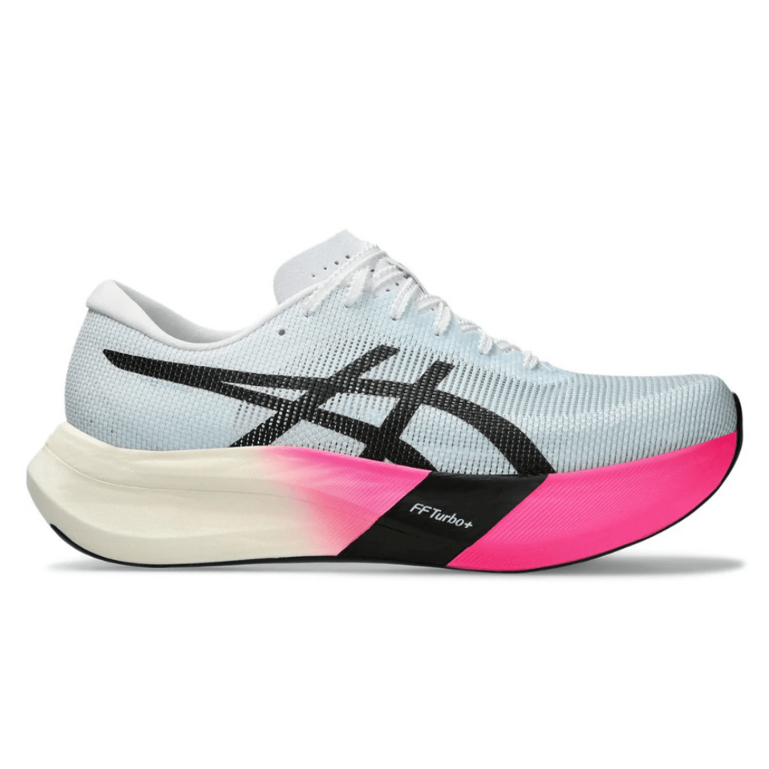 ASICS Metaspeed Edge Paris Light Blue Black running shoes side profile