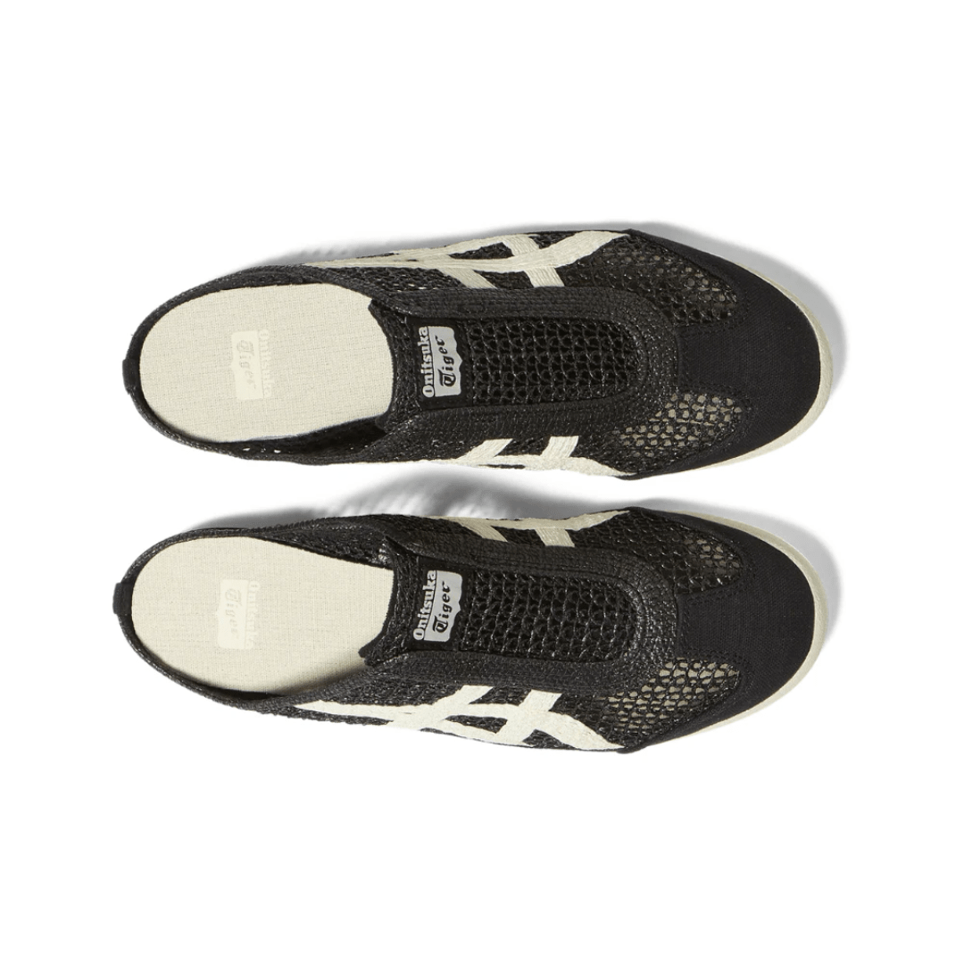 ASICS Mexico 66 Sabot Black Cream sneakers upper detail