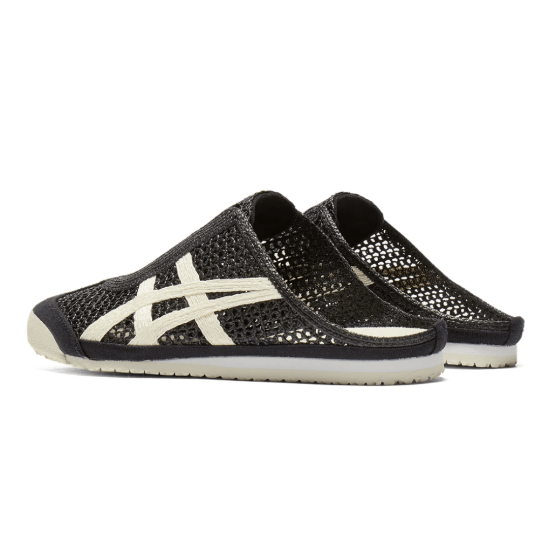 ASICS Mexico 66 Sabot Black Cream sneakers on feet Dubai