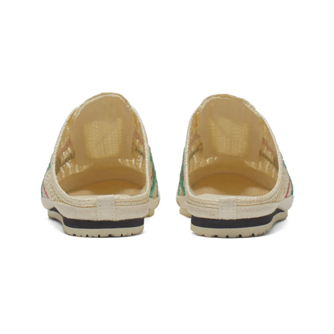 ASICS Mexico 66 Sabot Cream Kale sneakers heel view