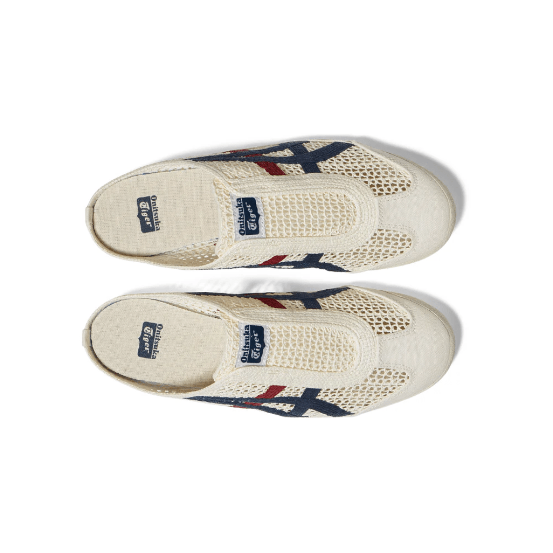 ASICS Mexico 66 Sabot Cream Mako Blue sneakers upper detail