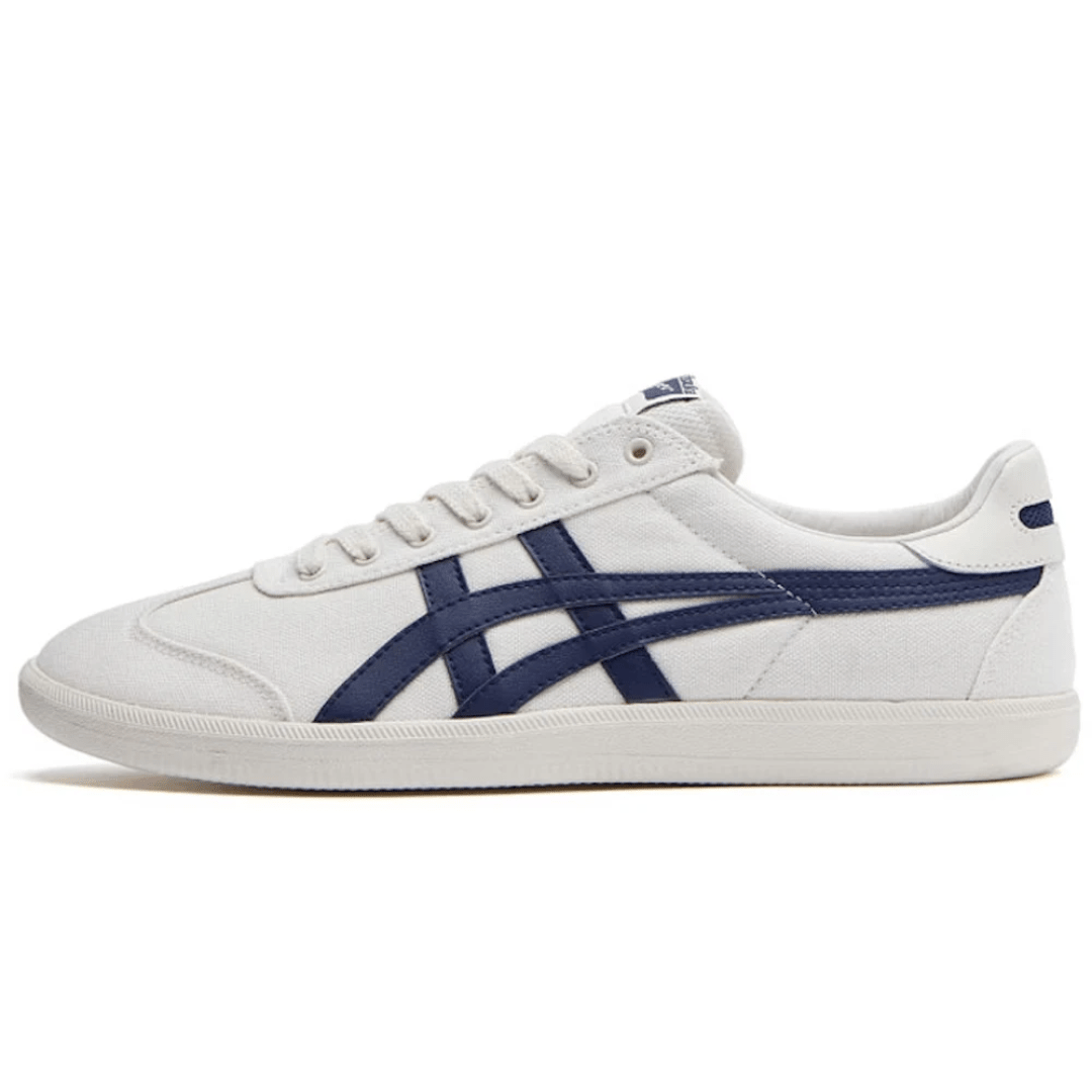ASICS Onitsuka Tiger Tokuten White Blue sneakers on feet Dubai