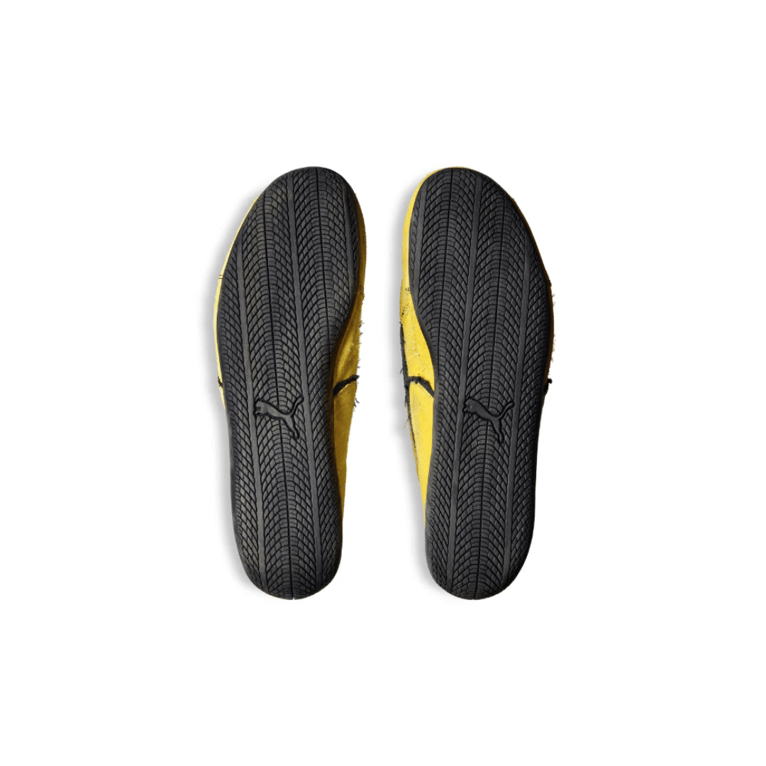 Balenciaga x Puma Speedcat Suede Yellow Black sneakers outsole
