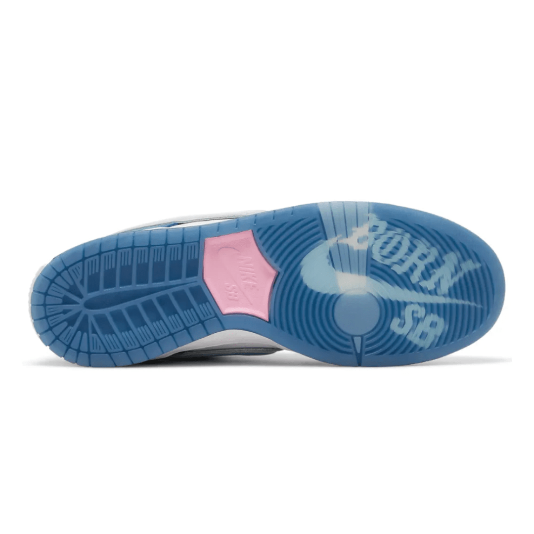Born x Raised x Nike Dunk Low SB One Block at a Time macro texture