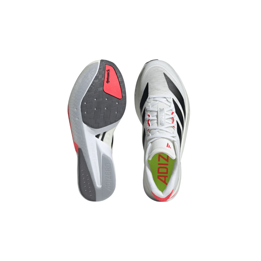 Adidas Adizero Boston 13 White Black Lucid Red sneakers midsole