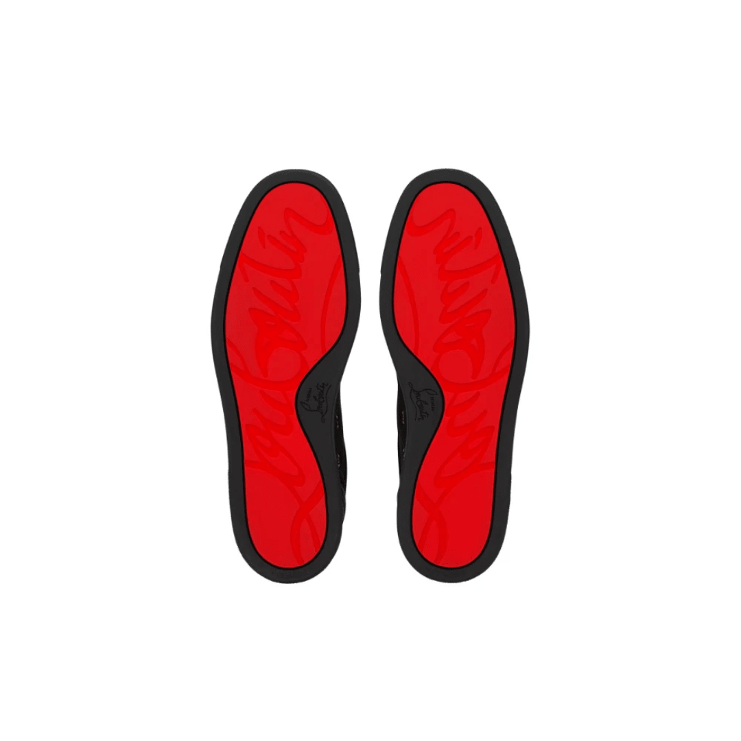 Christian Louboutin Retero Grained Calf Leather Black sneakers outsole