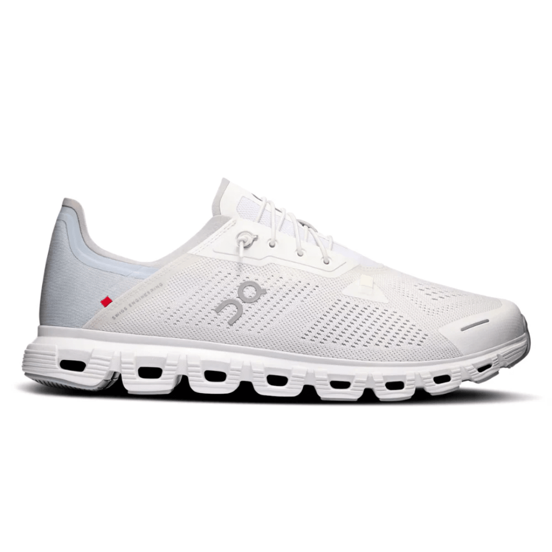 On Cloud 6 Coast 'White | Glacier' side profile