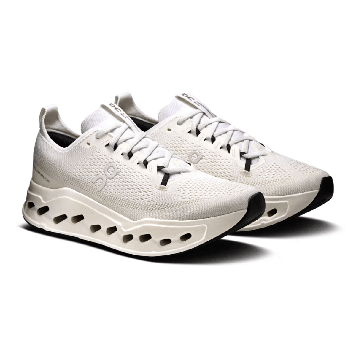 On Cloudsurfer Max White on feet Dubai