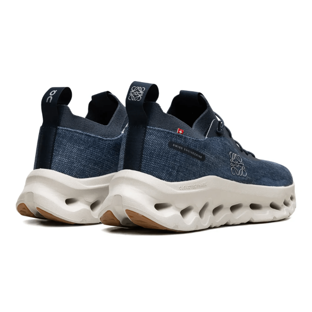 Loewe x On Running Cloudtilt "Denim Blue" heel view