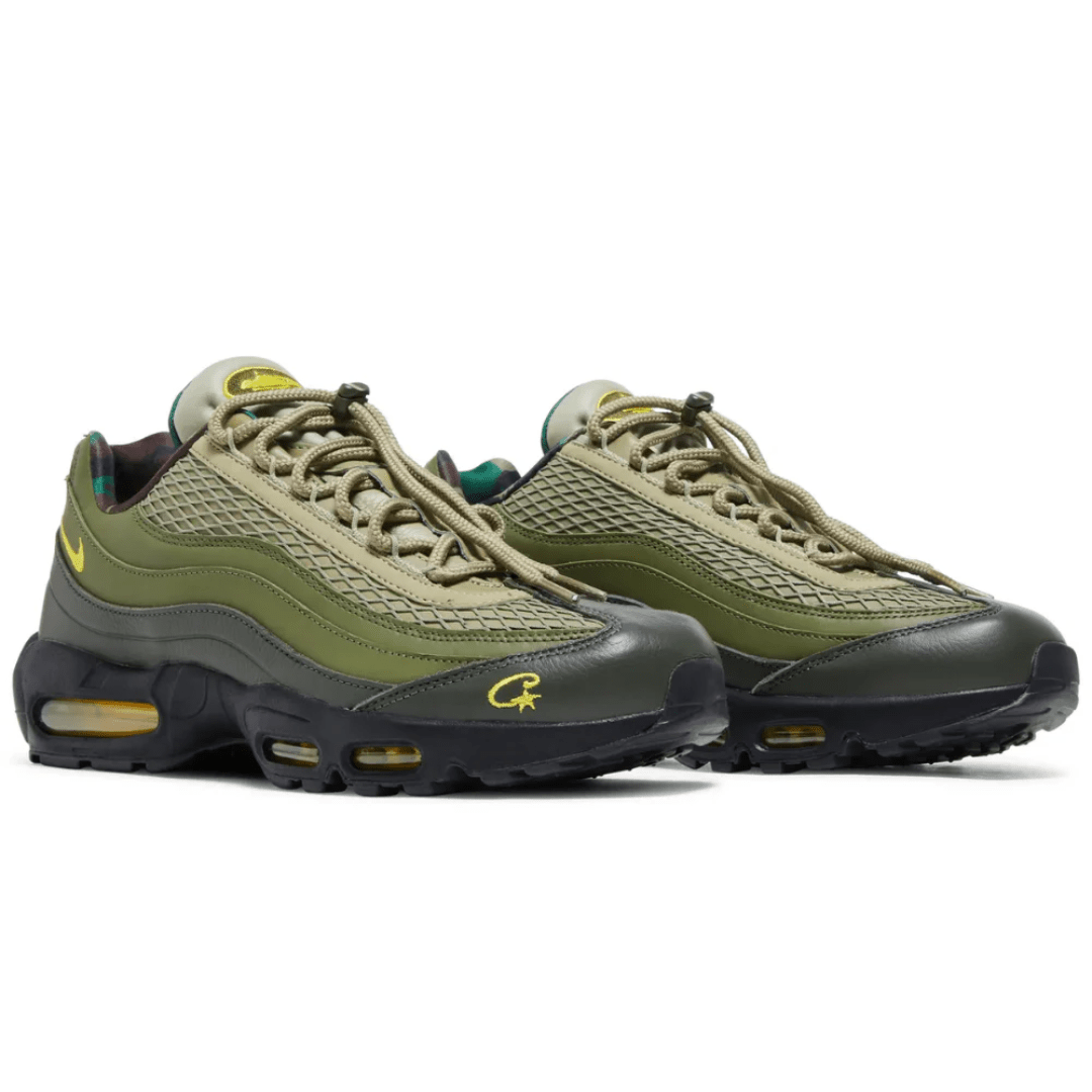 Corteiz x Nike Air Max 95 SP Rules the World Sequoia sneakers upper detail