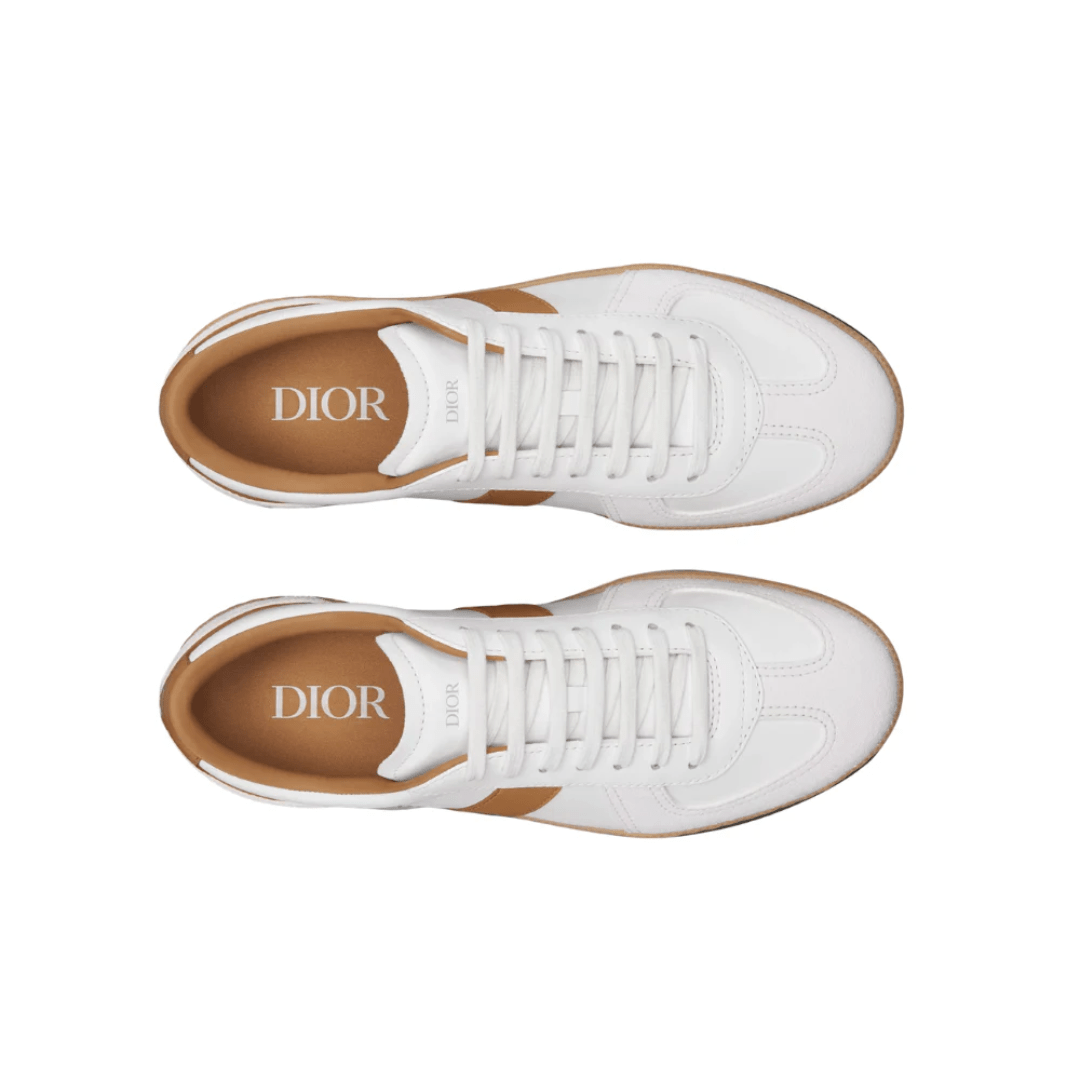 Dior B01 Matchpoint Sneaker White Cognac on feet Dubai