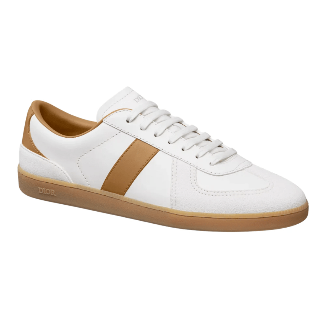 Dior B01 Matchpoint Sneaker White Cognac upper detail