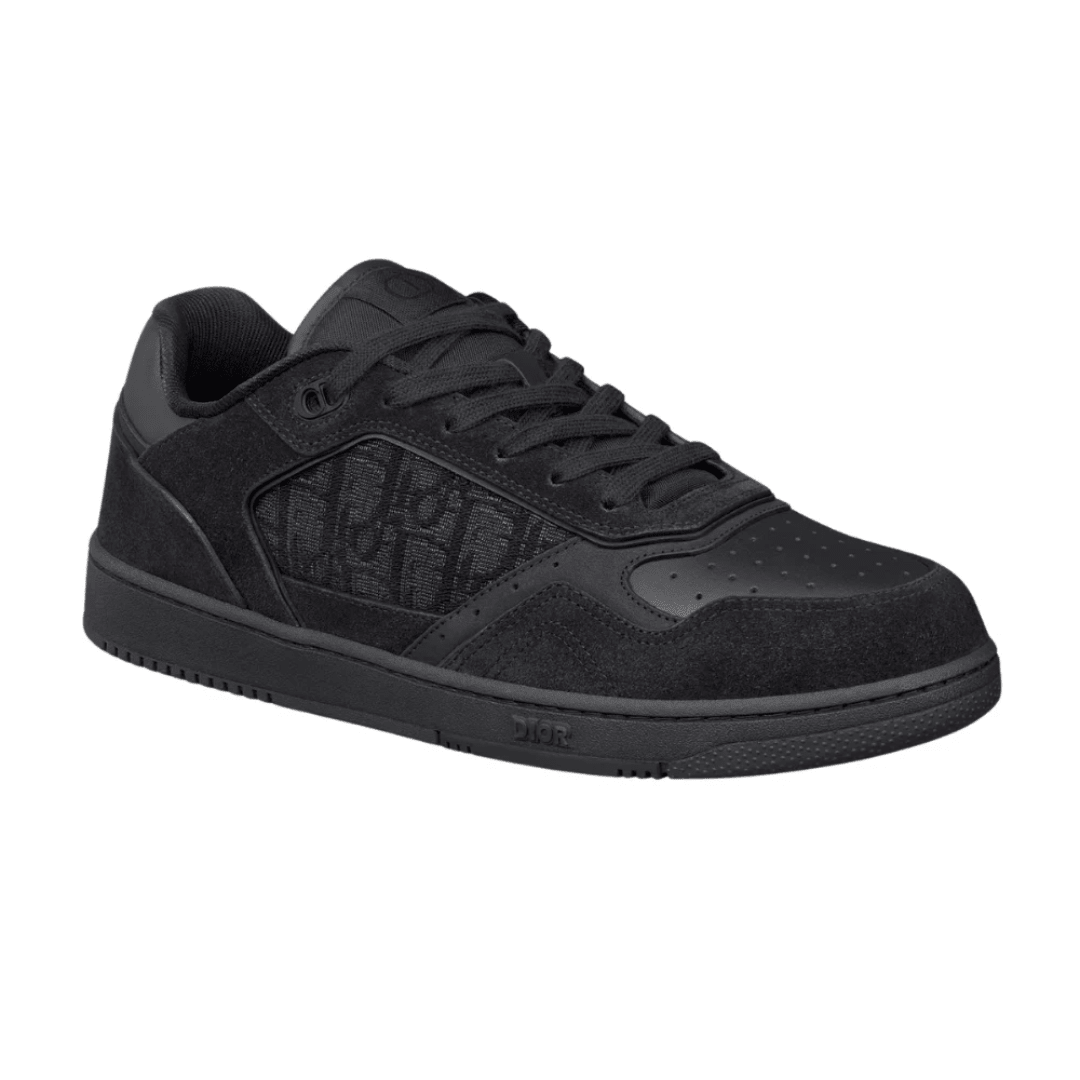 Dior B27 Uptown Low-Top Sneaker Black Suede Black Smooth upper detail