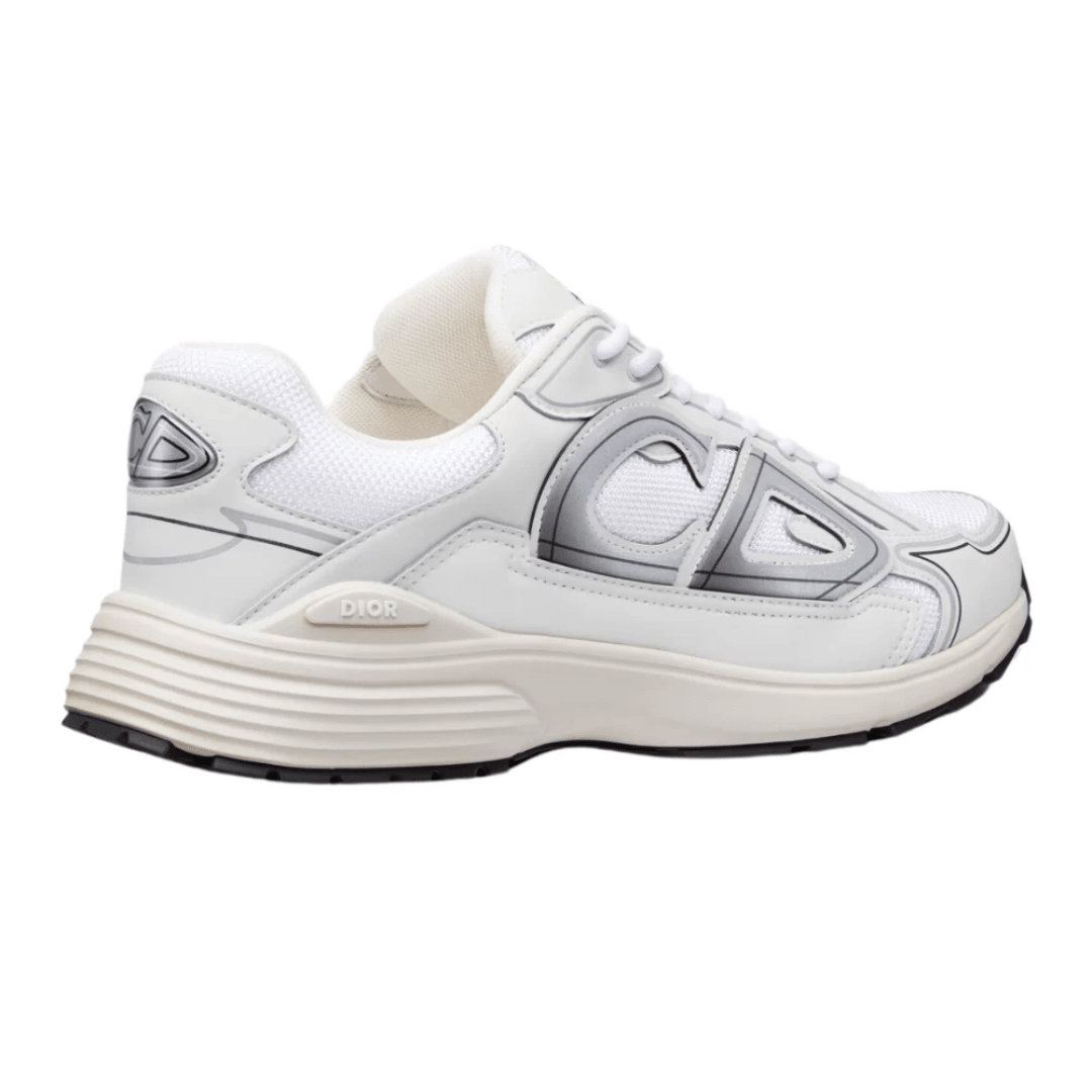 Dior B30 White Mesh and Technical Fabric Low Top Sneakers upper detail