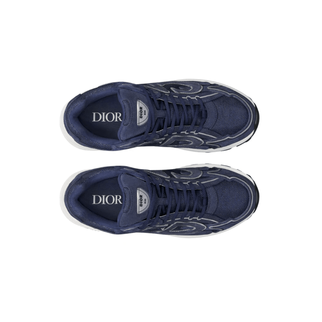 Dior B30 Countdown Navy sneakers upper detail