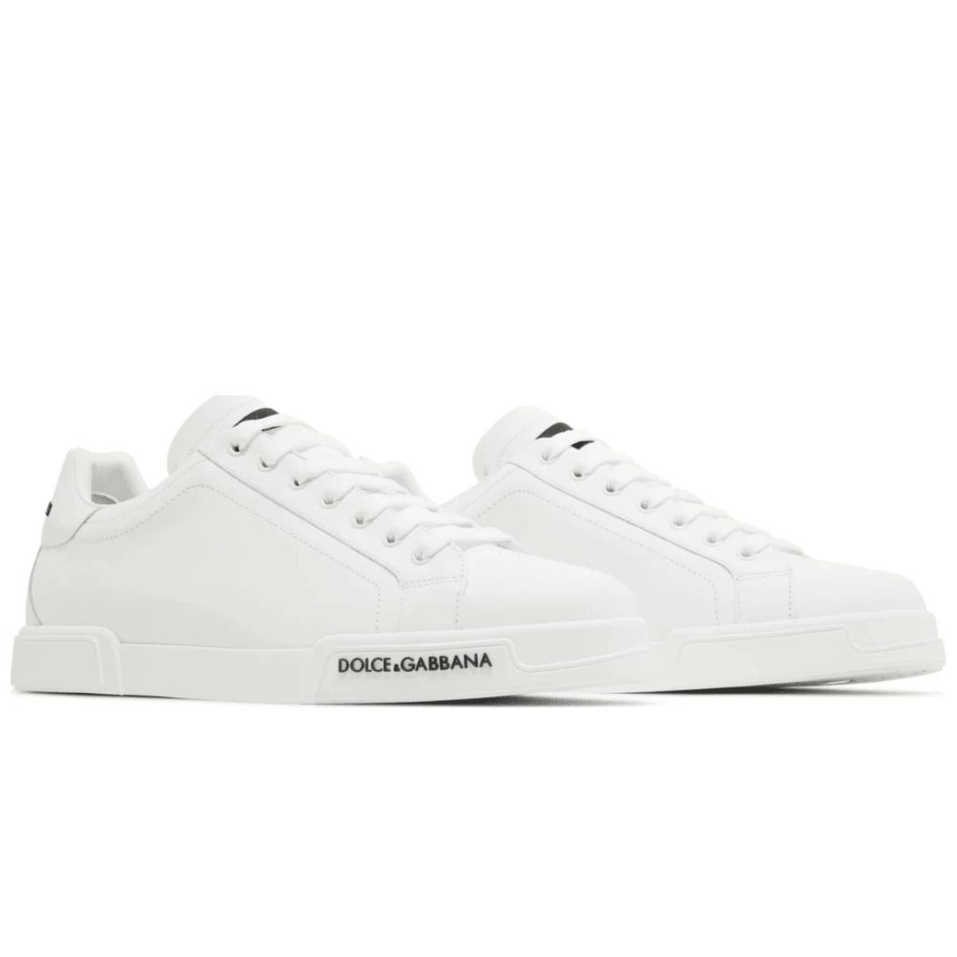 Dolce & Gabbana Portofino White sneakers upper detail