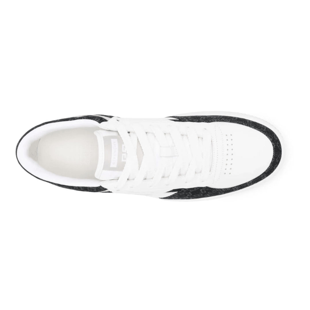 Givenchy G Move Sneakers White Black heel view