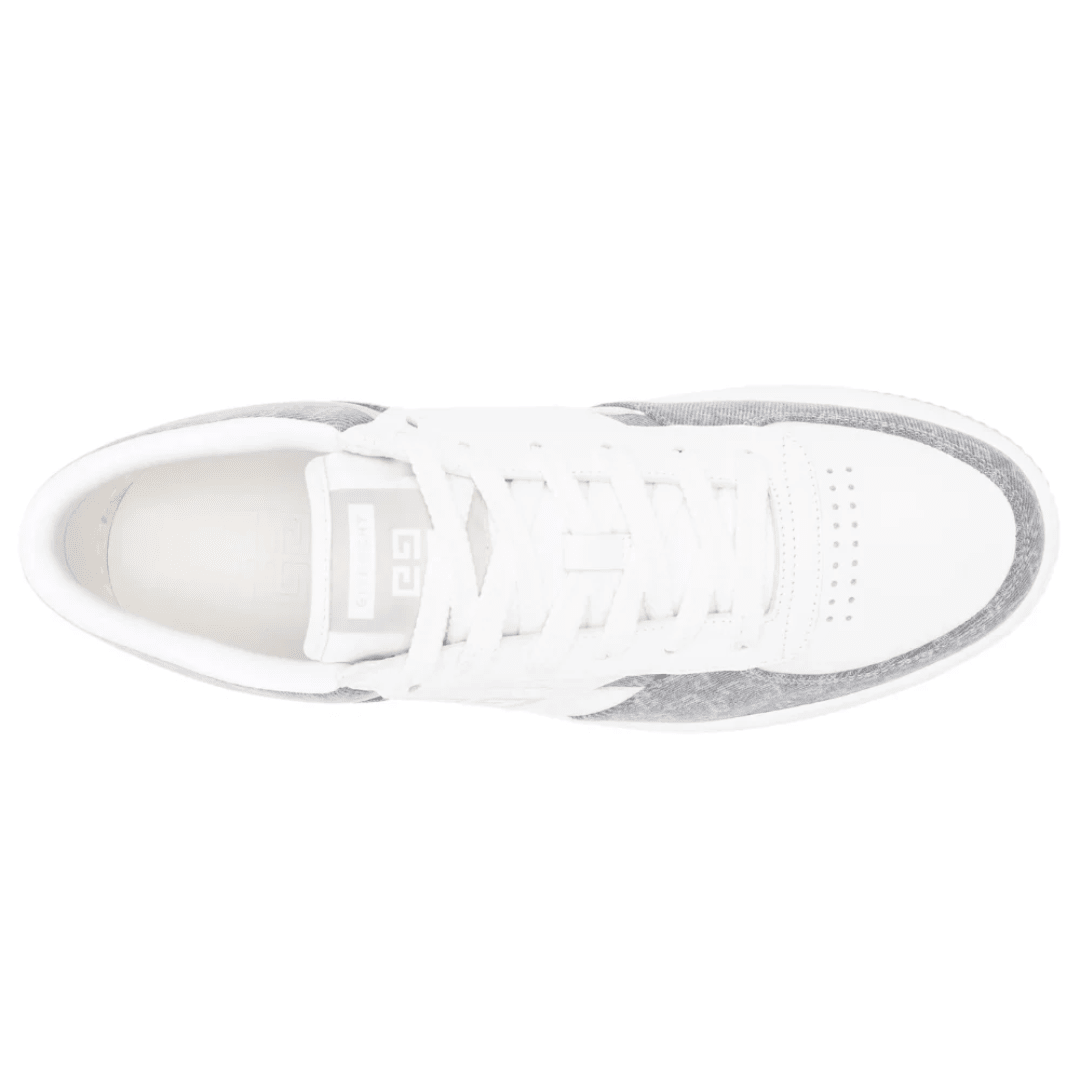 Givenchy G Move Sneakers White Grey heel view