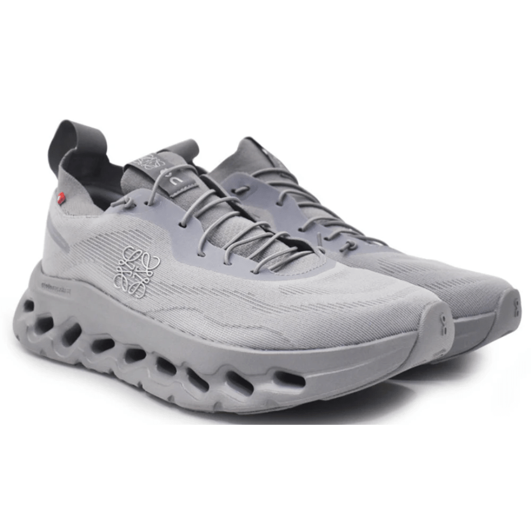 Loewe x Running Cloudtilt Grey on feet Dubai