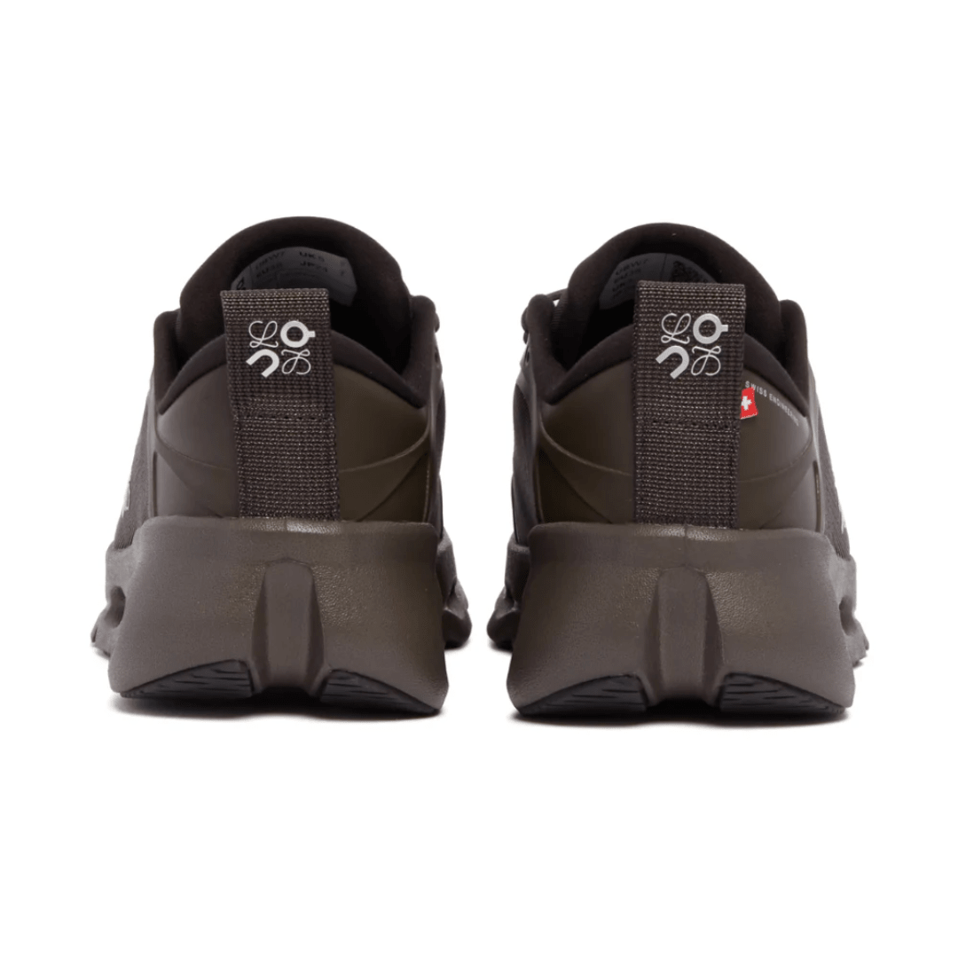 Loewe x On Running Cloudsolo Dark Brown on feet Dubai