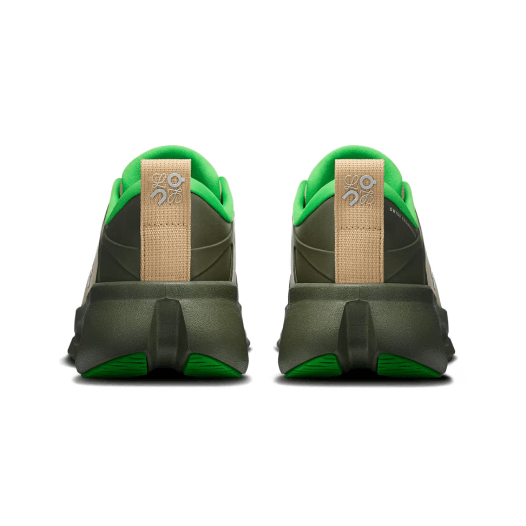 Loewe x On Running Cloudsolo Khaki Green Sand close-up detail