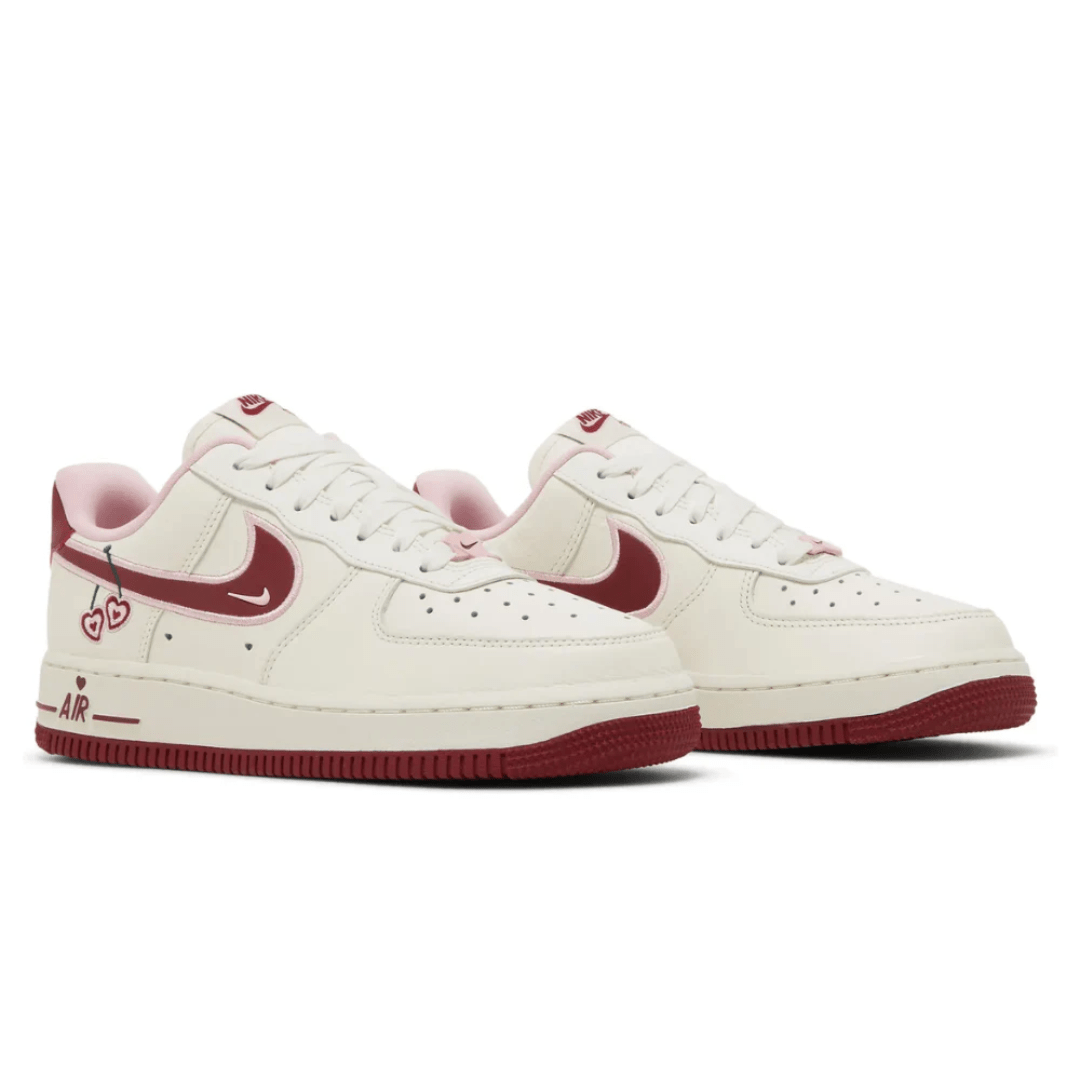 Nike Air Force 1 Low Valentine's Day 2023 close-up detail