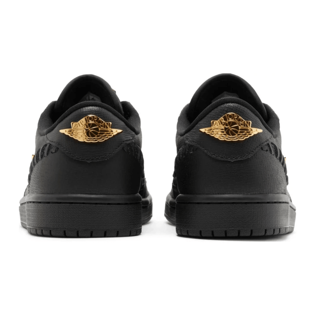 Nike Air Jordan 1 Low Method of Make Black sneakers heel view