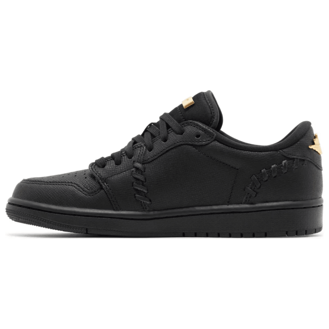 Nike Air Jordan 1 Low Method of Make Black sneakers on feet Dubai