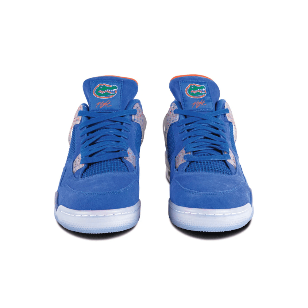 Nike Air Jordan 4 Retro Florida Gators PE sneakers upper detail