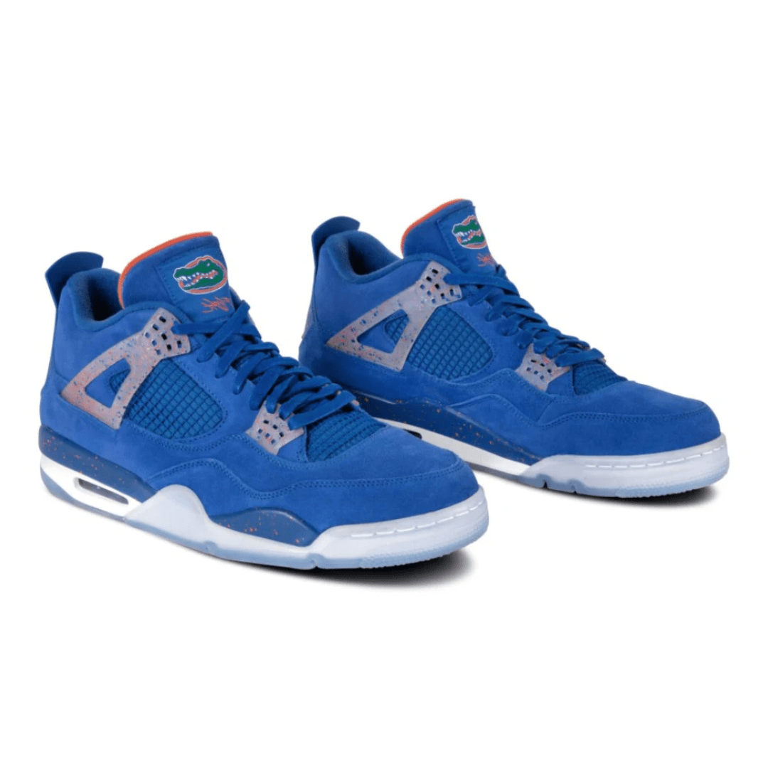 Nike Air Jordan 4 Retro Florida Gators PE sneakers heel view