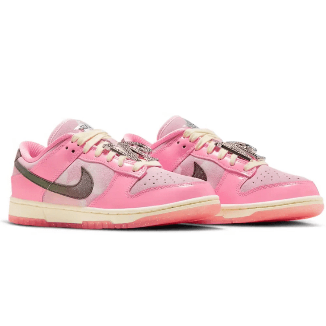 Nike Dunk Low LX Barbie on feet Dubai