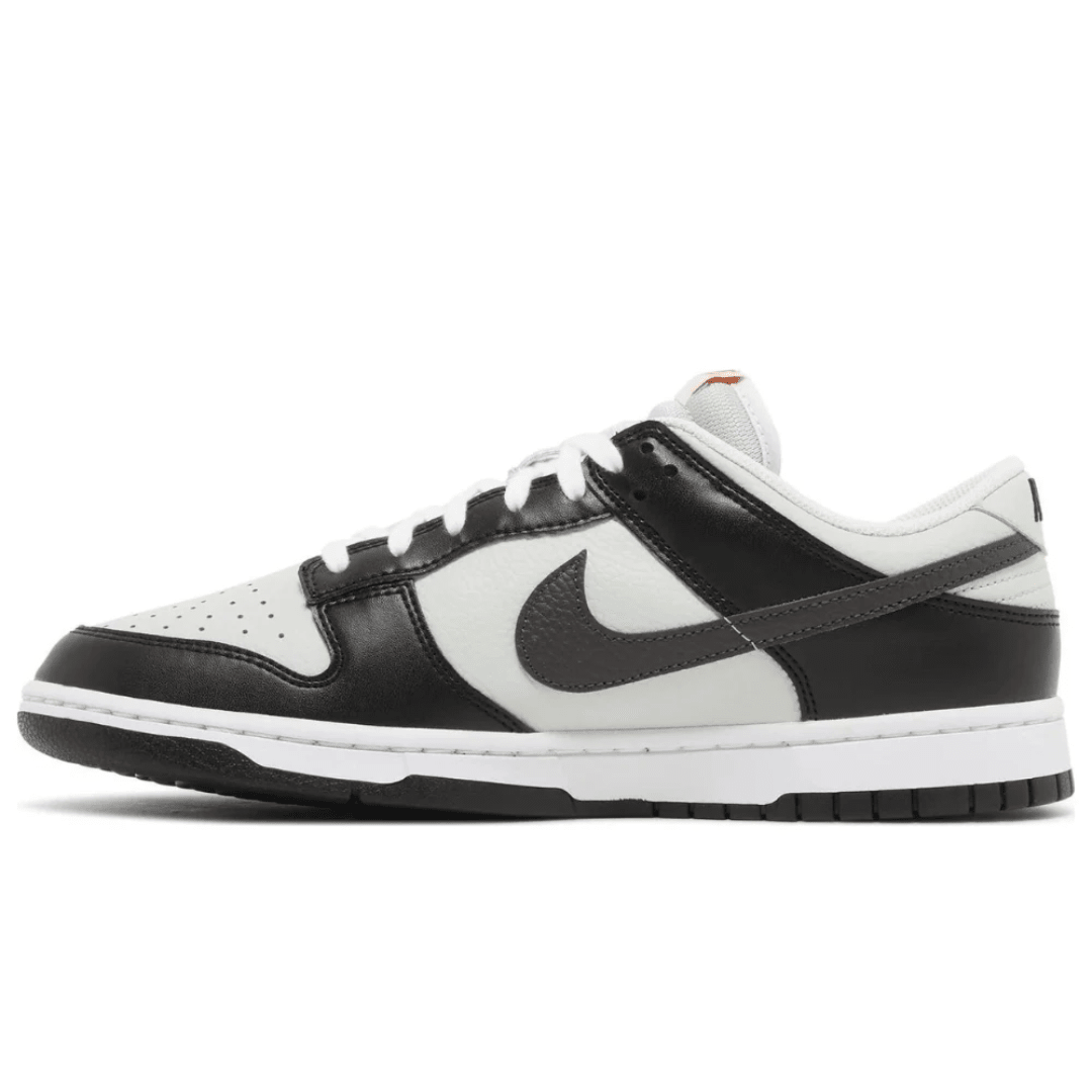 Nike Dunk Low Mini Swoosh Black Total Orange on feet Dubai