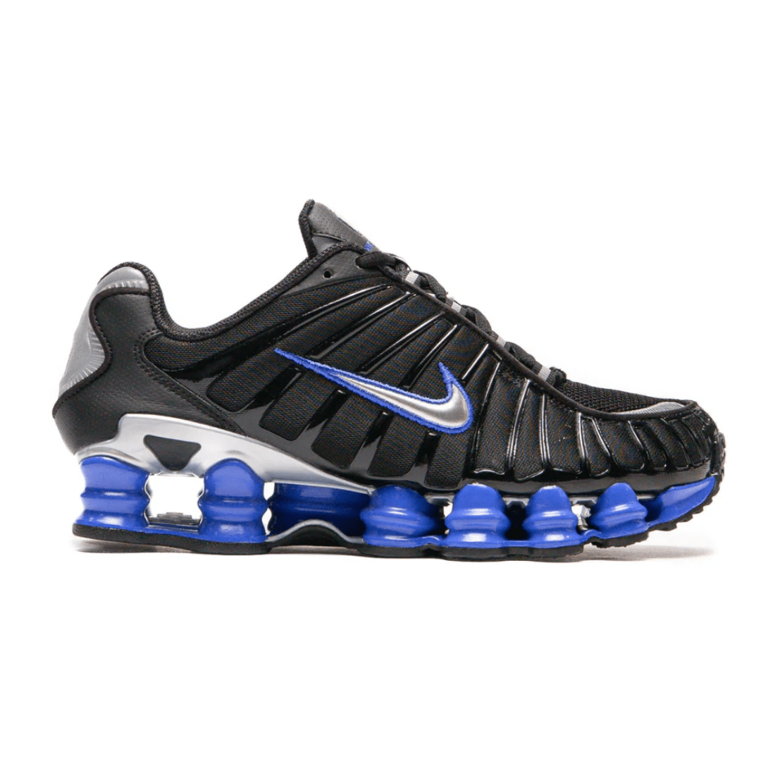 Nike Shox TL Black Racer Blue sneakers side profile