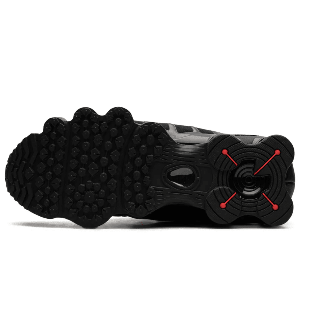 Nike Shox TL Black Max Orange sneakers upper detail
