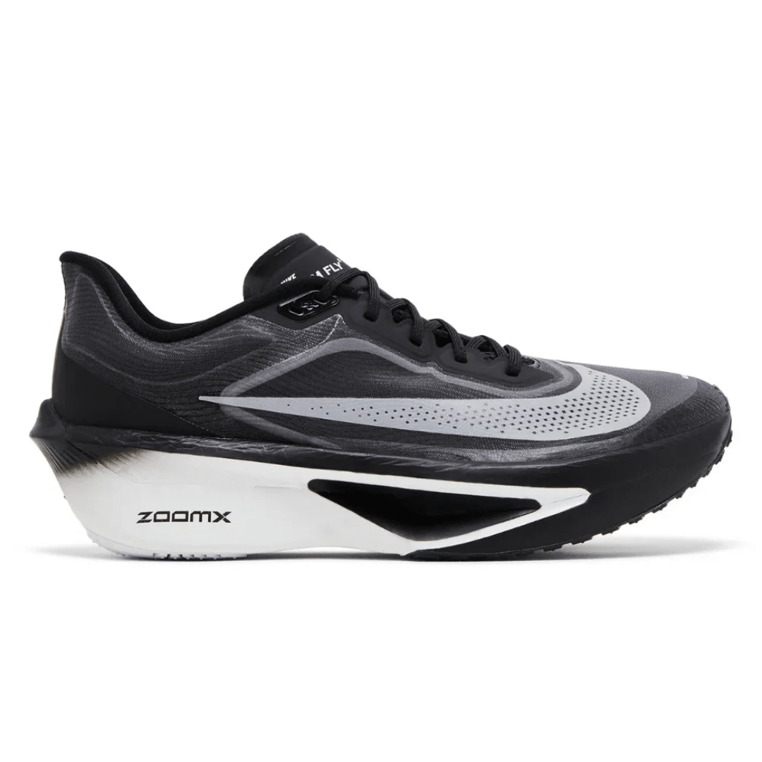 Nike Zoom Fly 6 Black Light Smoke Grey White side profile
