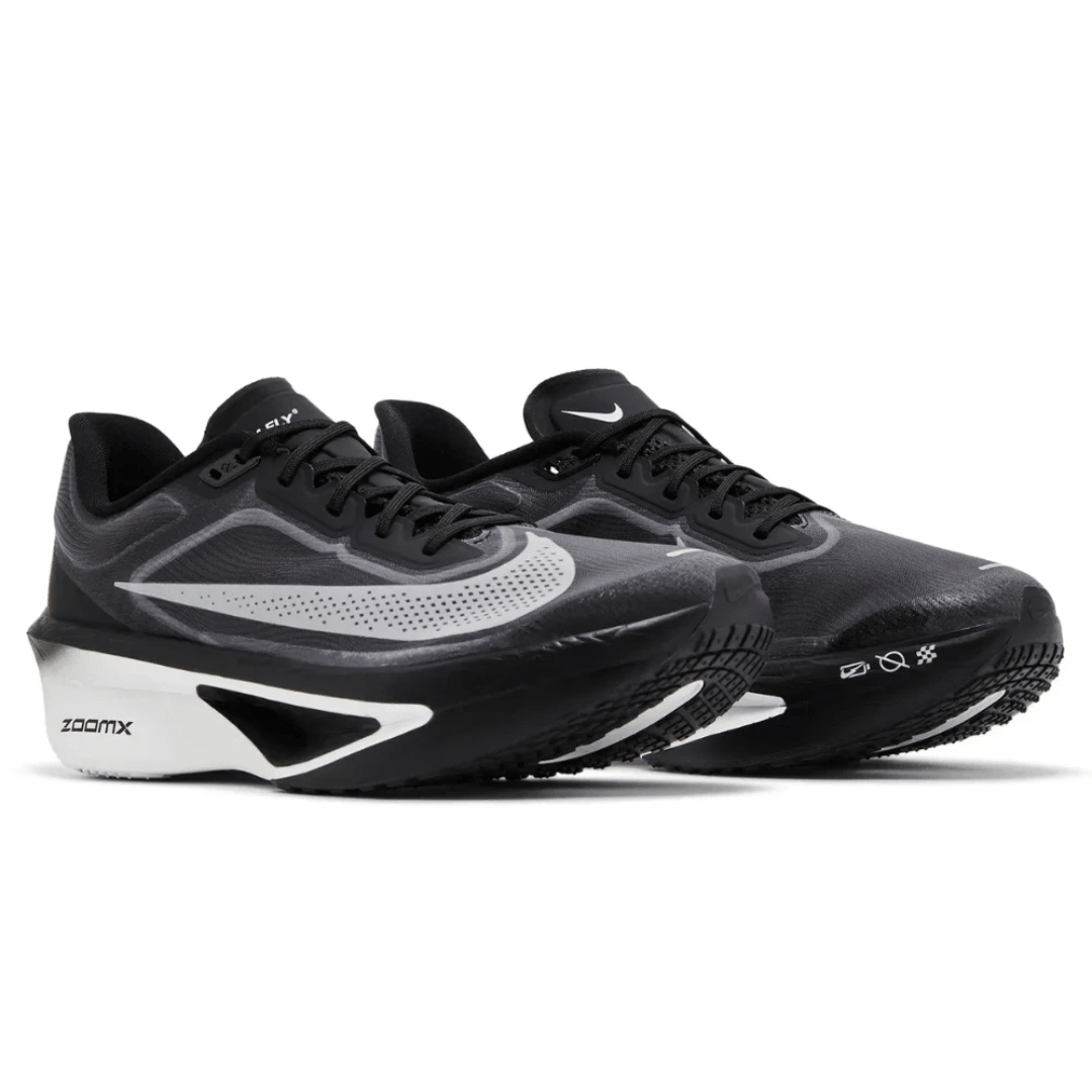 Nike Zoom Fly 6 Black Light Smoke Grey White on feet Dubai