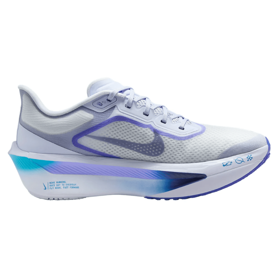Nike Zoom Fly 6 Grey Blue Lightning Blue on feet Dubai